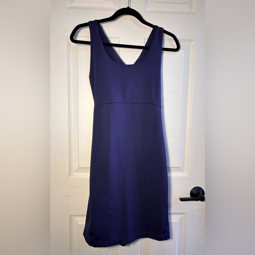 Navy Blue Sleeveless Athletic Dress